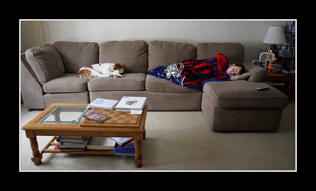 A young Man and his Dog