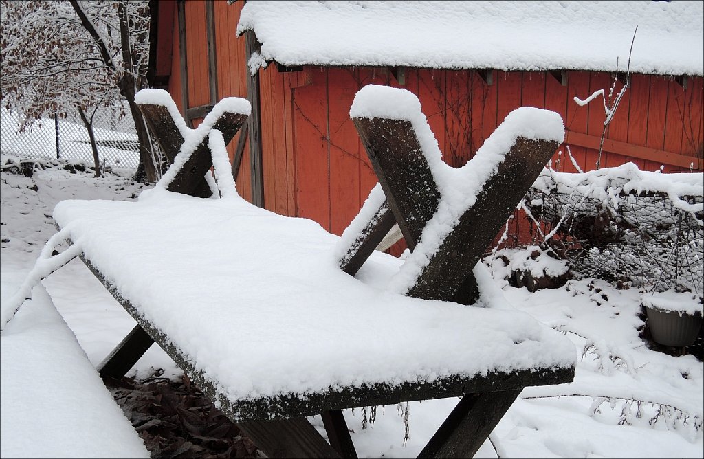 Red, White and Snow