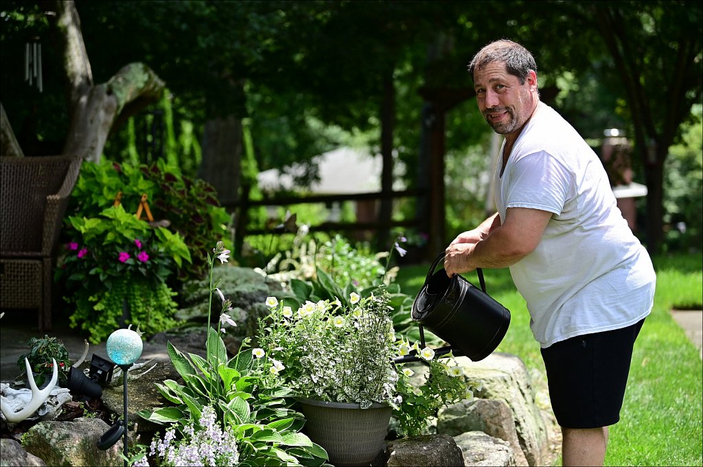 Mark and his Flower Garden